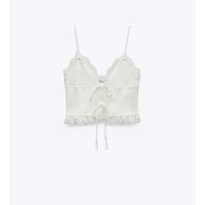 ZARA lace strap tank top